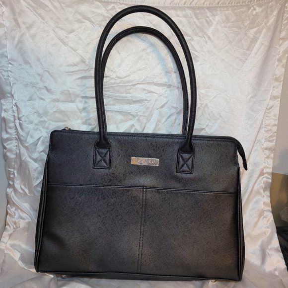 MARY KAY Roomy Large Black Shoulder Tote Travel Bag Purse Consultant Starter - Picture 1 of 9